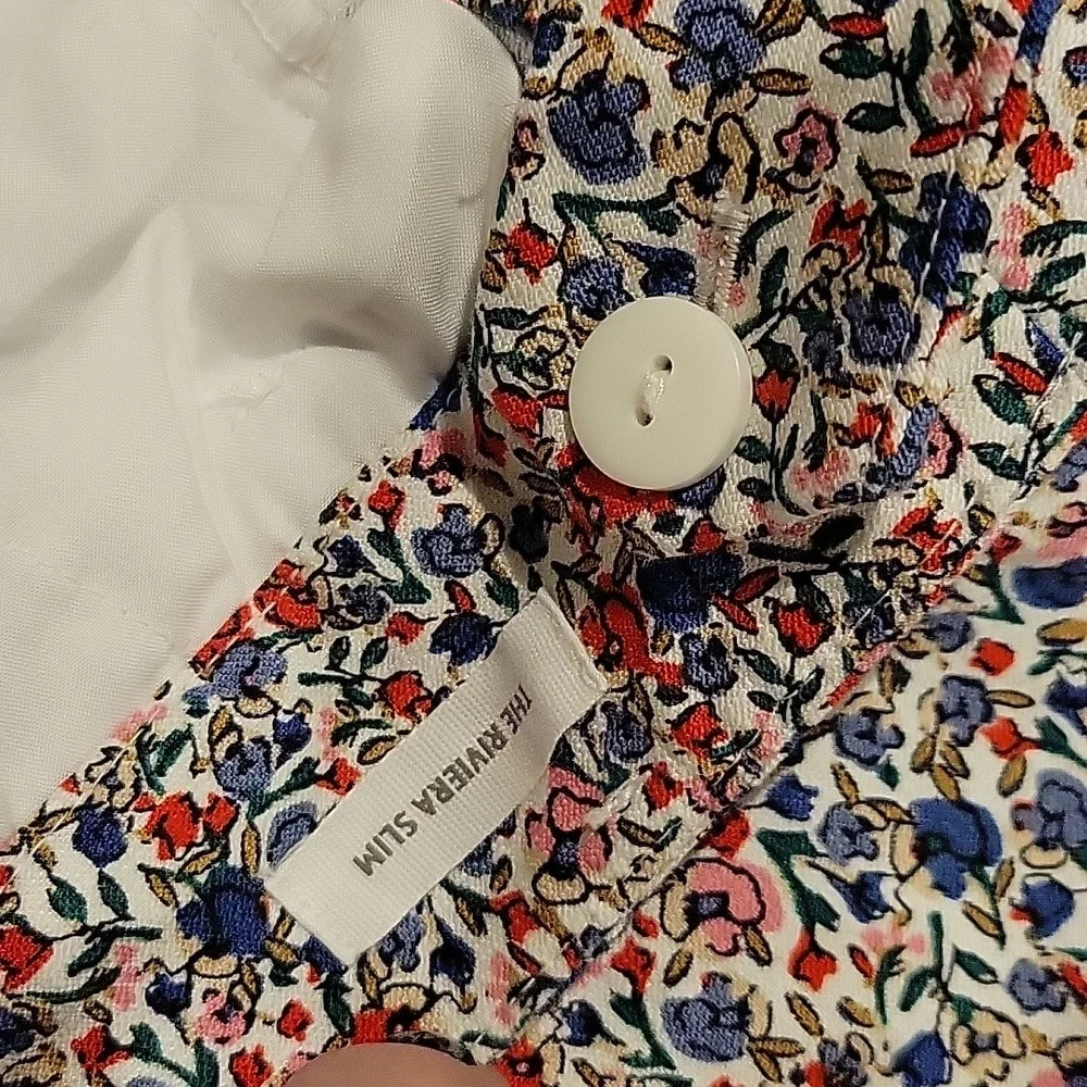 ❤ NWOT! ANN TAYLOR LOFT MARISA RIVIERA SLIM CROP FLORAL PANTS, 2 (26) - Picture 3 of 5